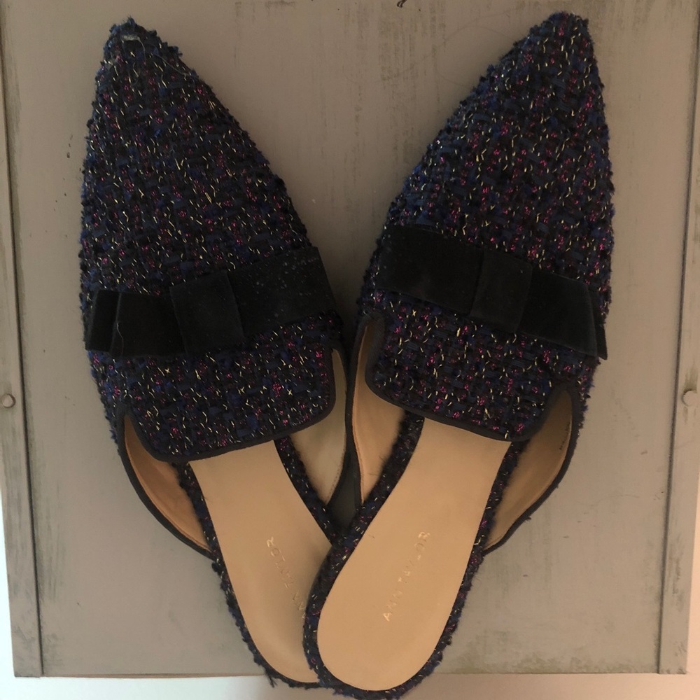 Ann Taylor Glitter Mules